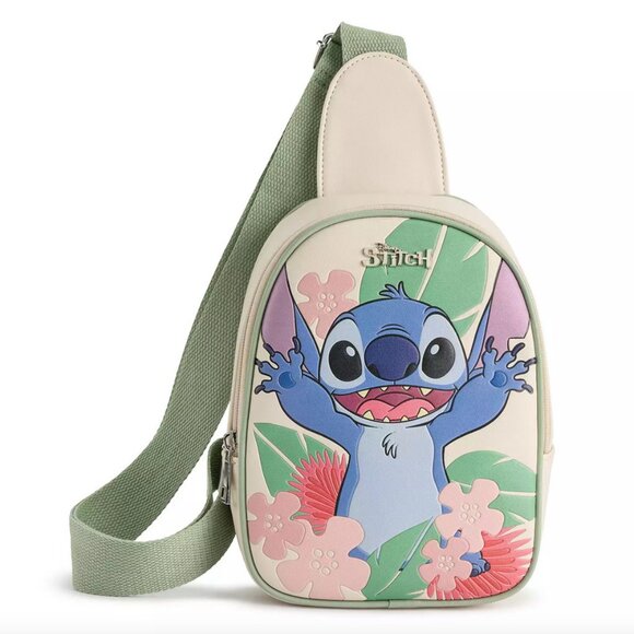 Disney Stitch Hawaiian Floral Sling Bag - Picture 1 of 5